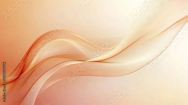 Fototapeta Abstract Peach Colored Wave Background Design
