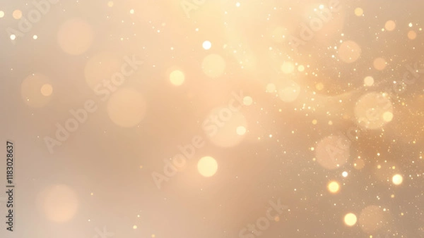 Obraz Soft Golden Background with Bokeh Lights