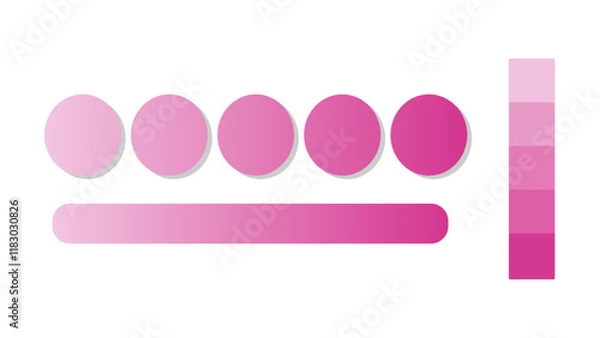 Obraz Abstract gradient background with Hot Pink and Pink color palette. Abstract illustration with gradient blur design. Blurred colored abstract background. Colorful gradient. Vector illustration