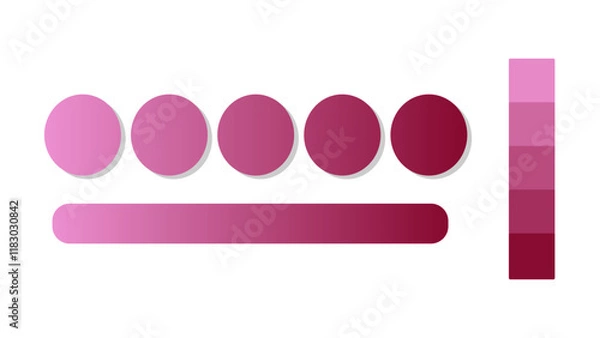 Obraz Abstract gradient background with Magenta and Burgundy color palette. Abstract illustration with gradient blur design. Blurred colored abstract background. Colorful gradient. Vector illustration
