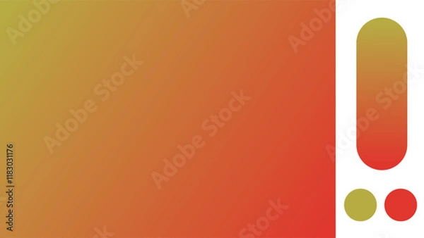 Obraz Chartreuse and Chili Pepper gradient background with light blurred pattern. Abstract illustration with gradient blur design. Blurred colored abstract background. Colorful gradient. Vector illustration