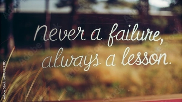 Fototapeta Transforming setbacks into success a personal journey of growth and learning in life's challenges