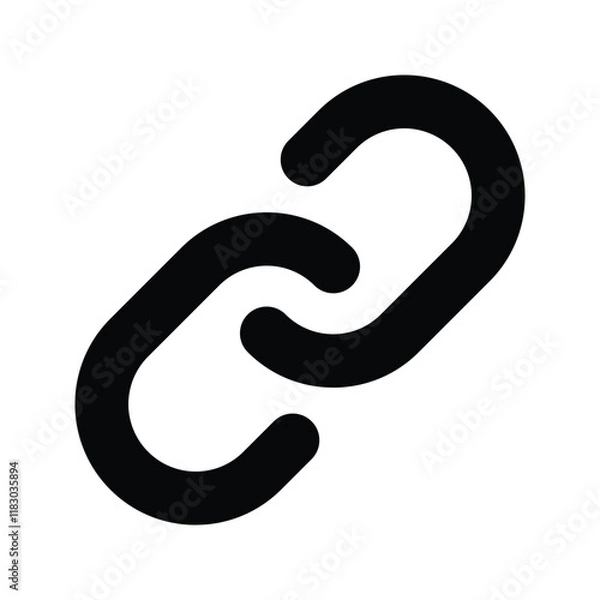 Fototapeta Link icon set. Chain Symbol. for mobile concept and web design. vector illustration on background