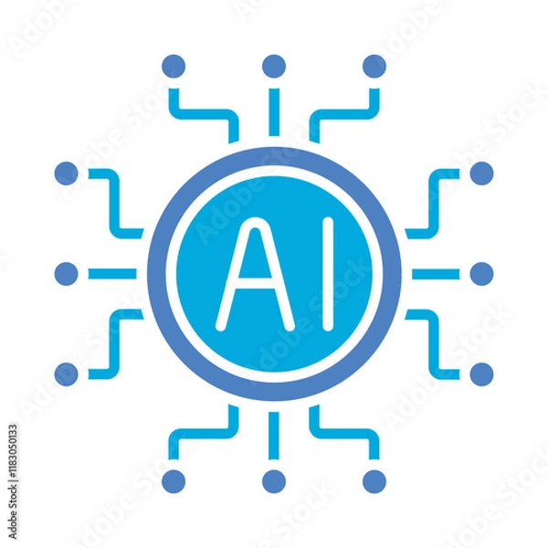 Fototapeta Artificial Intelligence Icon