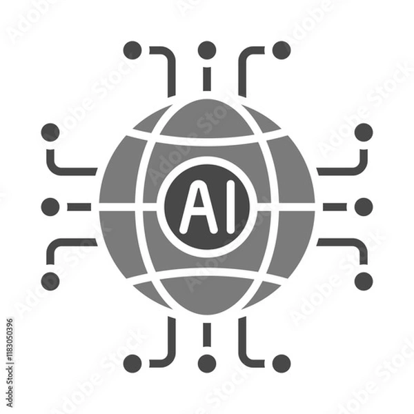 Fototapeta Global Icon