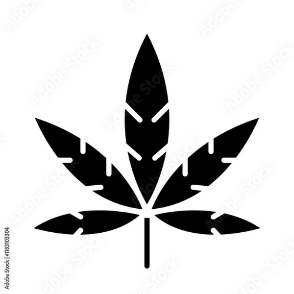 Fototapeta Marijuana icon