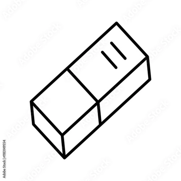 Obraz eraser line icon
