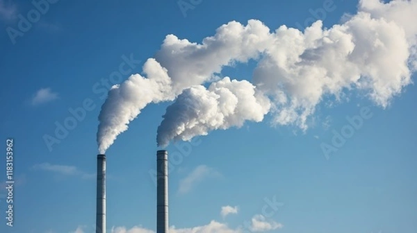 Obraz smoke from chimney