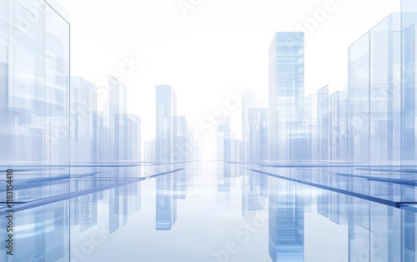 Obraz city skyscrapers