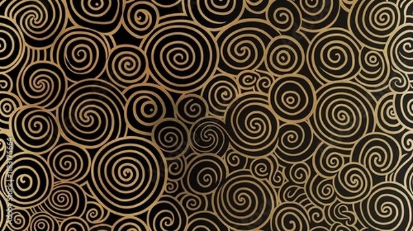 Fototapeta spiral seamless pattern wallpaper