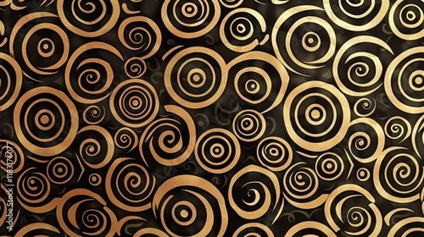 Fototapeta spiral seamless pattern wallpaper