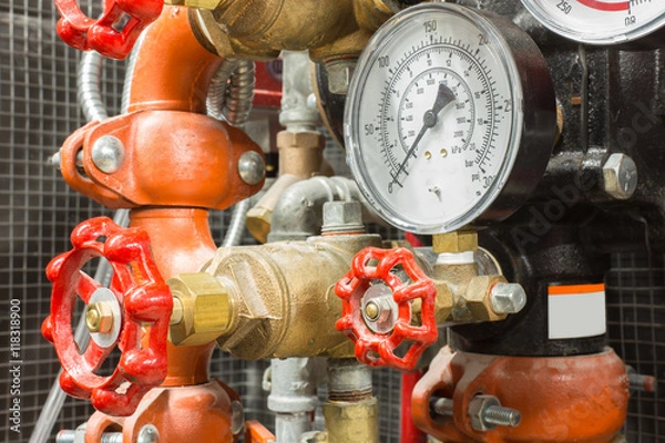 Obraz fire fighting system