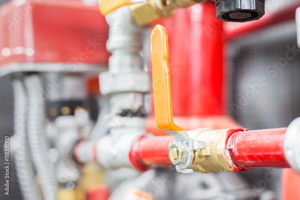 Obraz fire fighting system