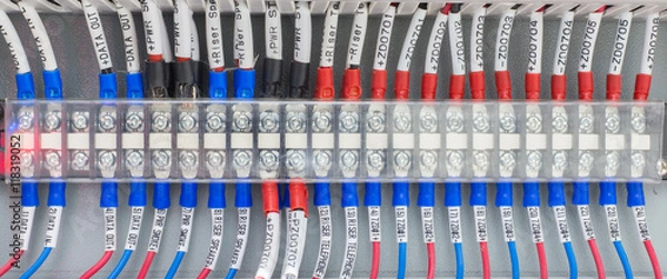 Fototapeta Terminal block.