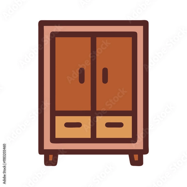 Fototapeta wardrobe icon design