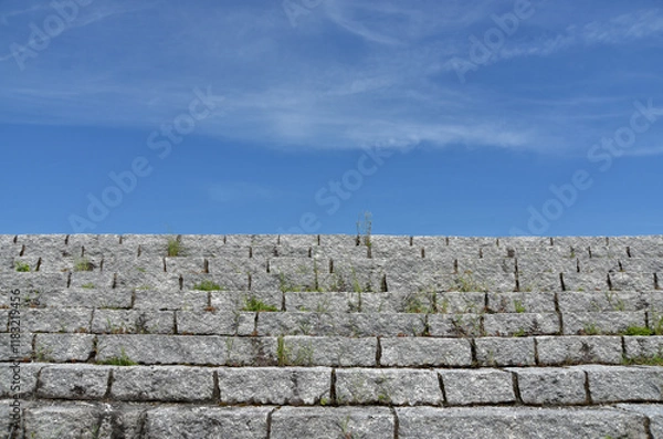 Fototapeta 石段と青空
