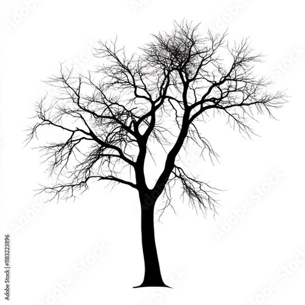 Fototapeta silhouette of a tree
