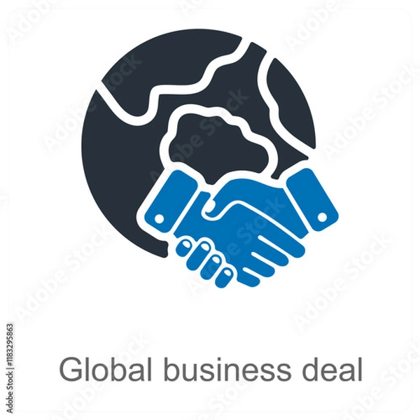 Fototapeta Global Business Deal