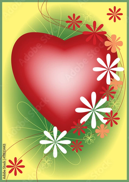 Fototapeta Congratulation postcard