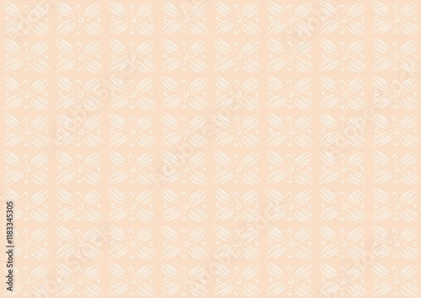Fototapeta seamless pattern with shapes, batik