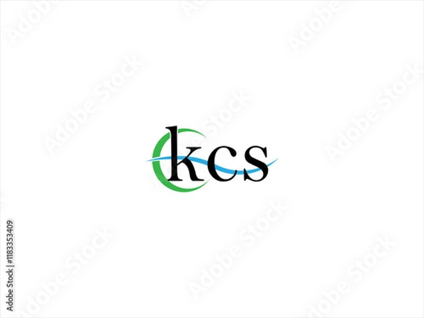 Fototapeta kcs letter logo vector