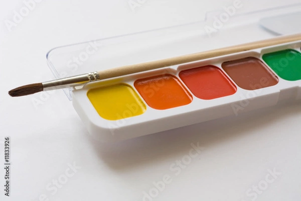 Obraz Paints and a brush