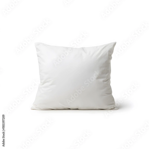 Fototapeta pair of small white pillows for minimalistic decor style