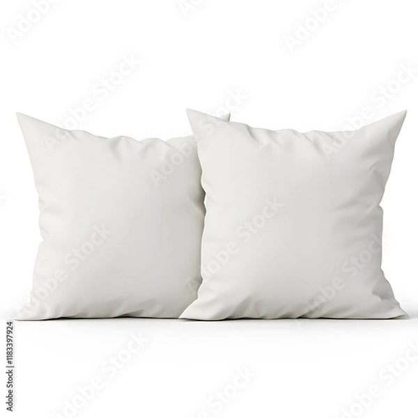 Obraz Soft white pillows placed side by side, perfect for minimalistic decor