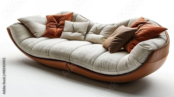 Fototapeta night lazy sofa sofa inversion, disassembly, multiple perspectives, asymmetry, material expression