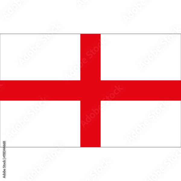 Obraz England flag on a white background