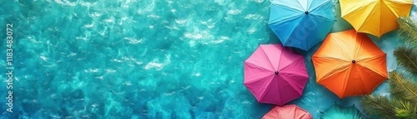Fototapeta Planning forecast flat design top view weather theme water color Triadic Color Scheme
