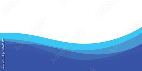 Fototapeta Vector red line background curve element with white space for text and message design, overlapping layers