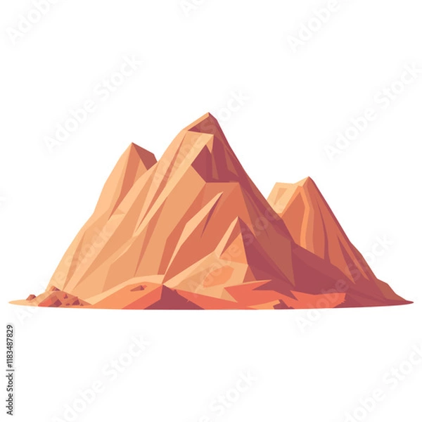 Obraz Mountain illustration nature art vector