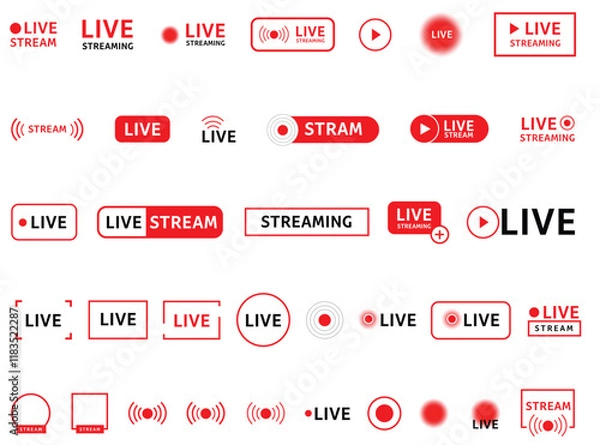 Obraz Live Streaming Icon