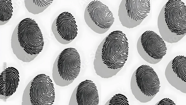 Fototapeta A close up of a fingerprint