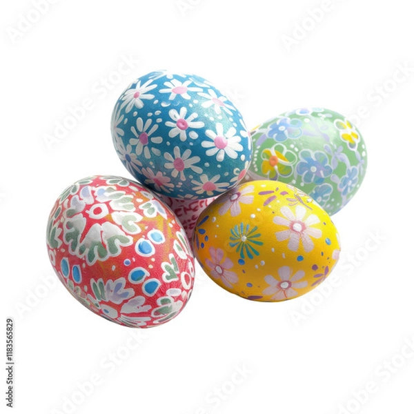 Fototapeta colorful easter eggs