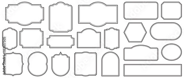 Fototapeta シンプルなフレームセット