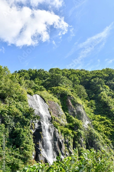 Fototapeta 北海道石狩市 白銀の滝