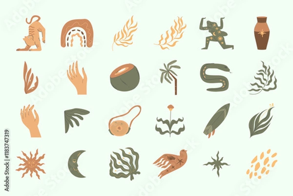 Obraz Boho Summer Illustration Pack