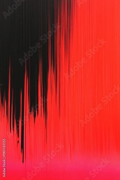 Fototapeta Abstract gradient art with vibrant red black tones