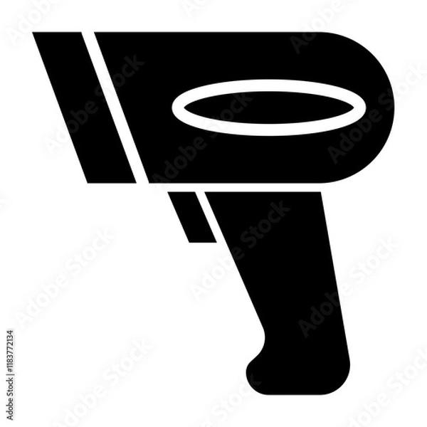 Obraz Barcode Scanner Glyph Icon Design