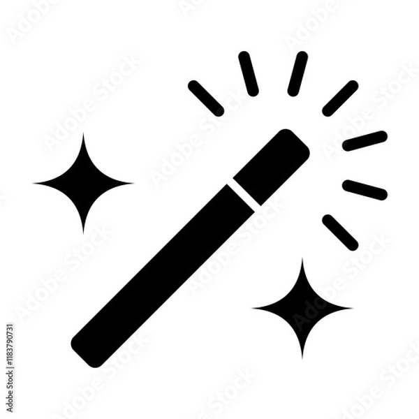 Obraz Magic Wand Glyph Icon Design