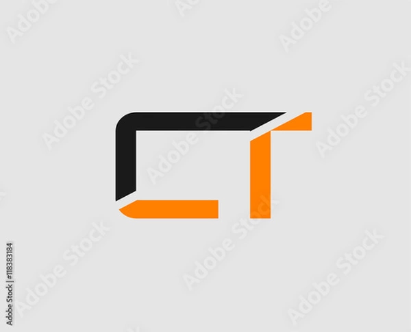 Obraz Letter CT Logo
