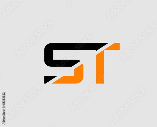 Obraz Letter ST Logo
