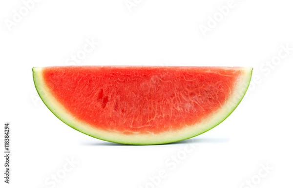 Obraz watermelon slice on the white background and clipping path