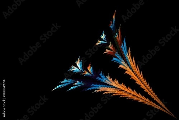 Obraz Computer generated fractal pattern and shape