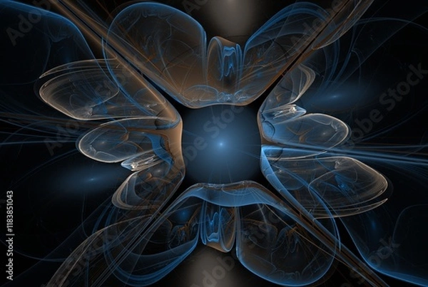 Obraz Computer generated fractal pattern and shape
