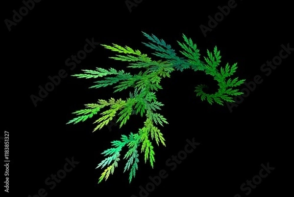 Obraz Computer generated fractal pattern and shape