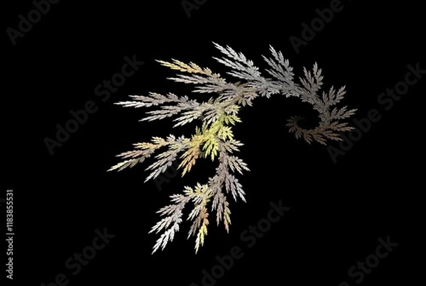 Obraz Computer generated fractal pattern and shape