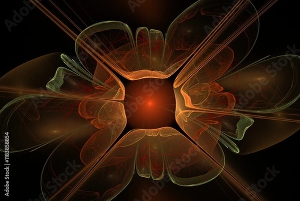 Obraz Computer generated fractal pattern and shape